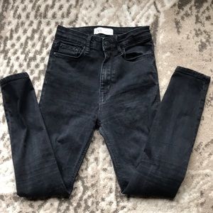 Zara high rise skinny jeans